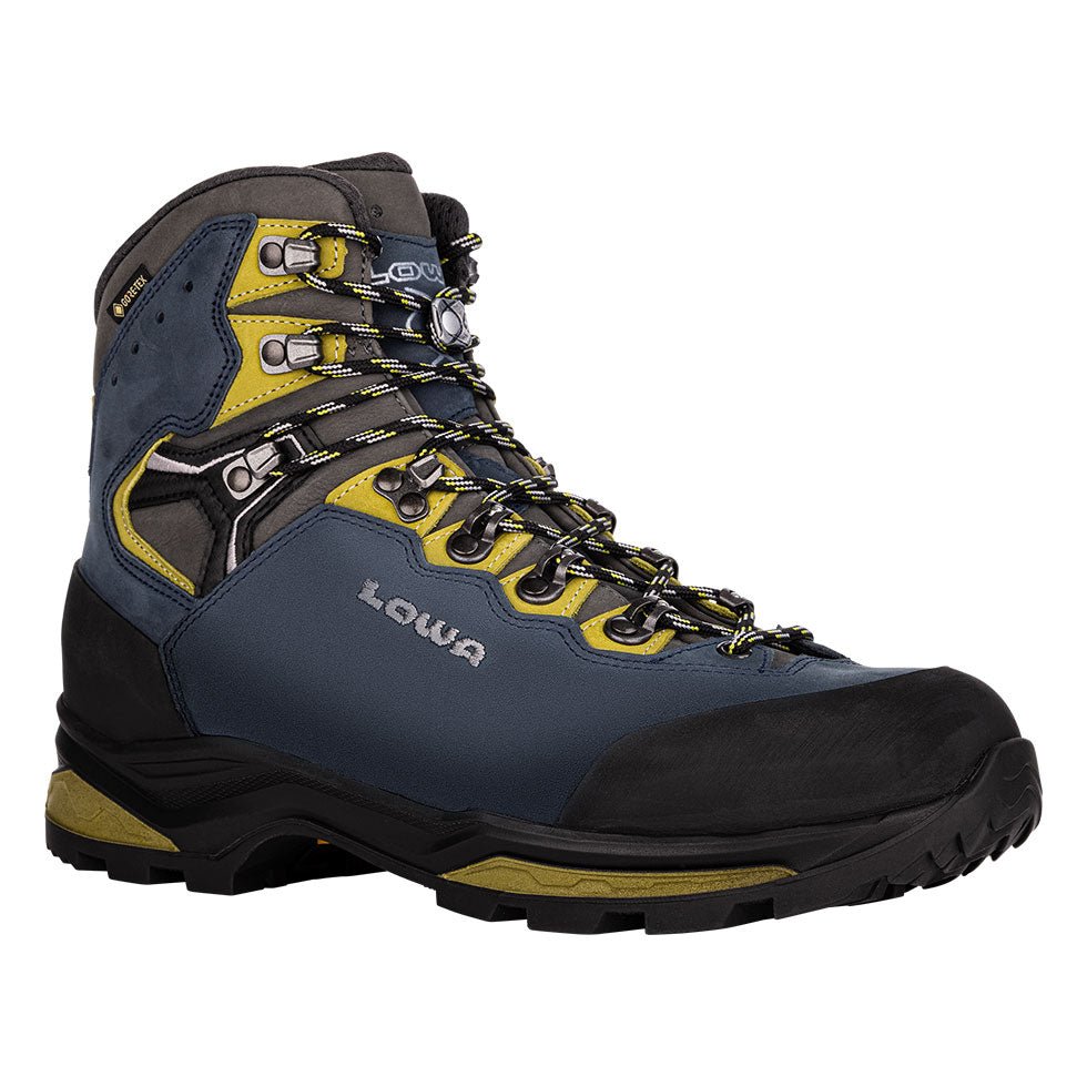 LOWA Men’s CAMINO EVO GTX - STEEL BLUE/KIWI
