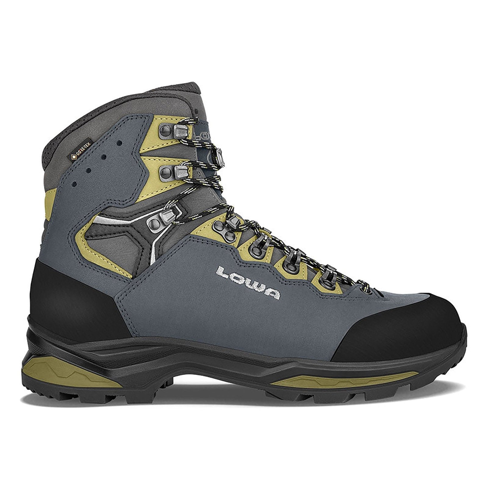 LOWA Men’s CAMINO EVO GTX - STEEL BLUE/KIWI - Image 1