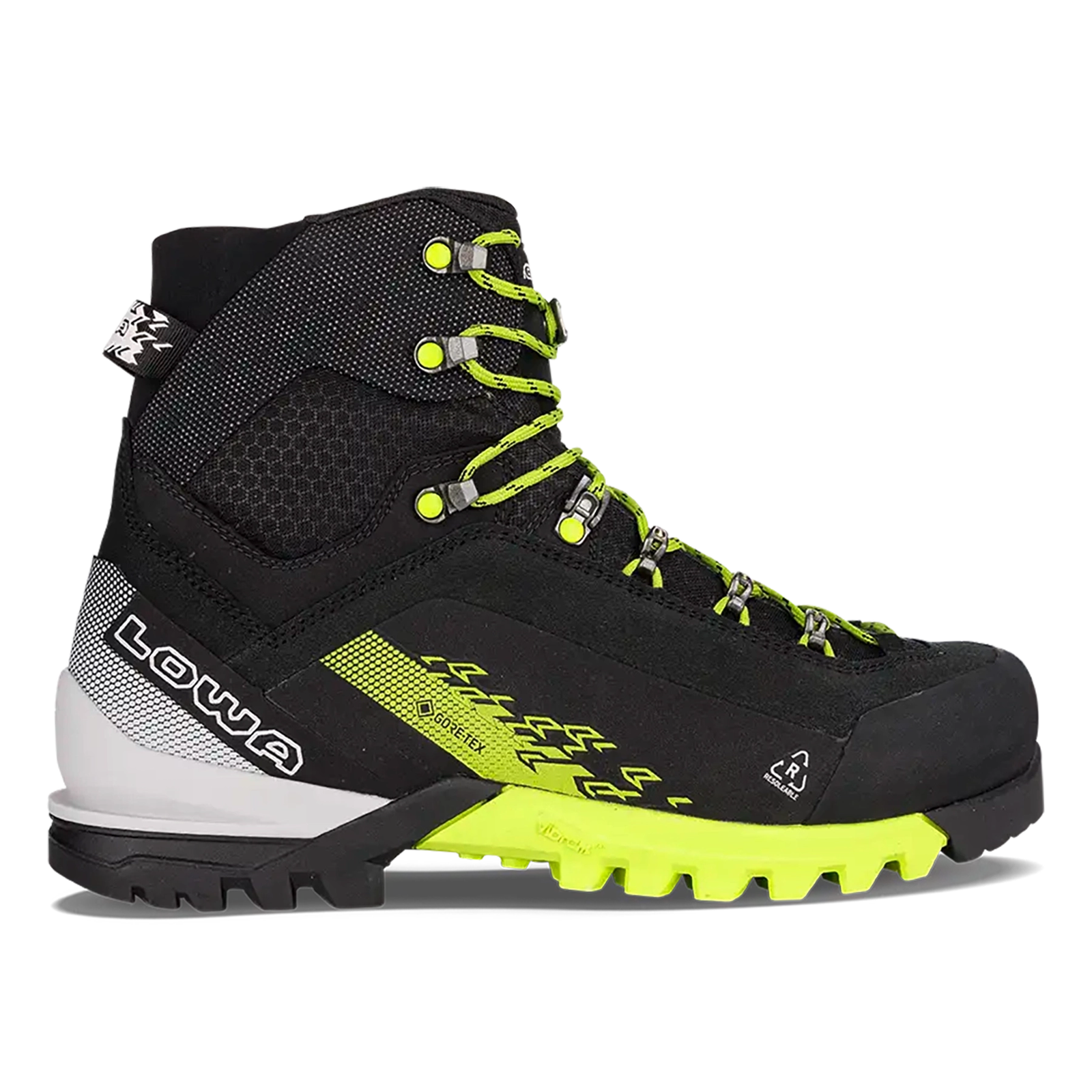 LOWA Men’s CERVINO GTX MID - BLACK/LIME - Image 1
