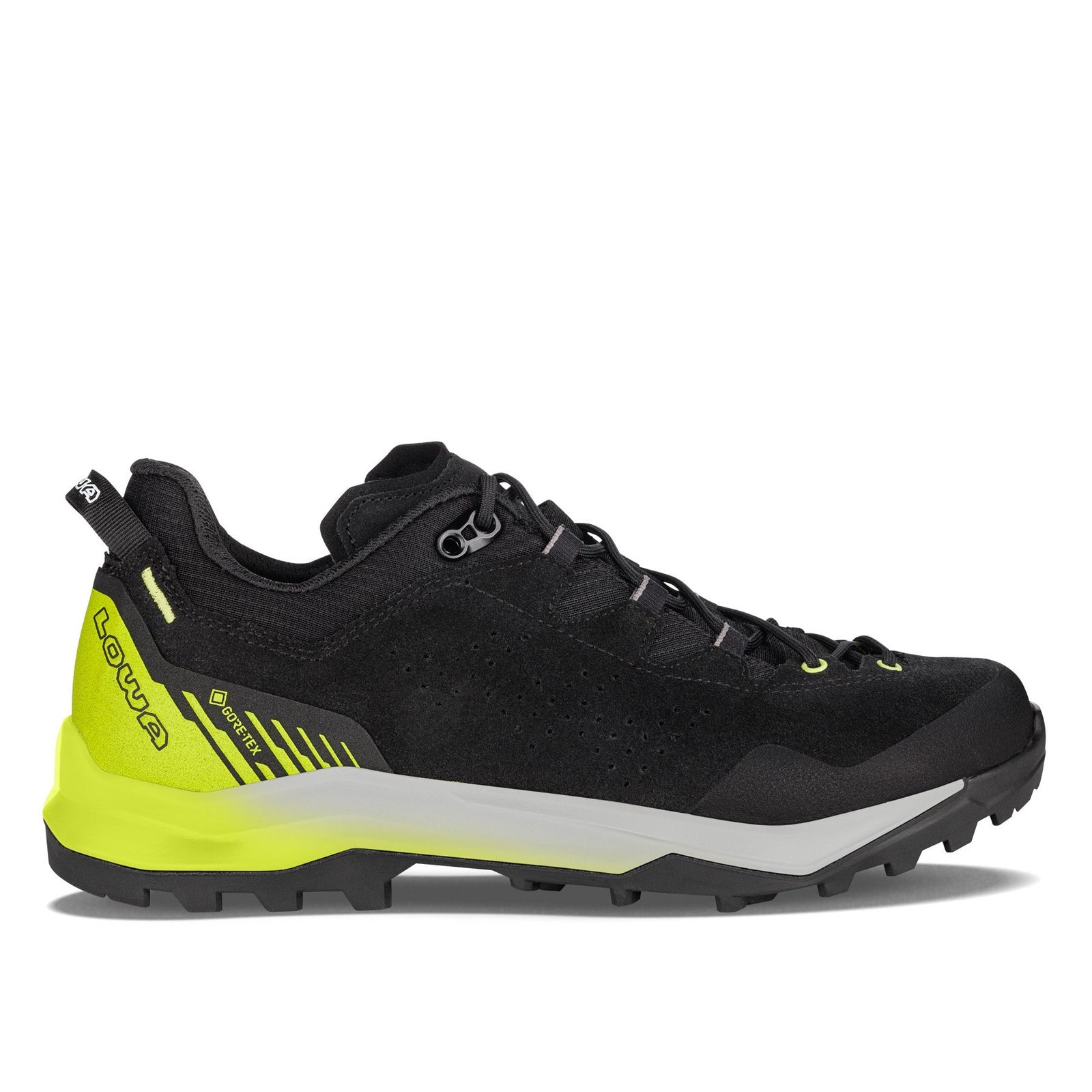 LOWA Men’s EXPLORER GTX LO - BLACK/LIME - Image 1