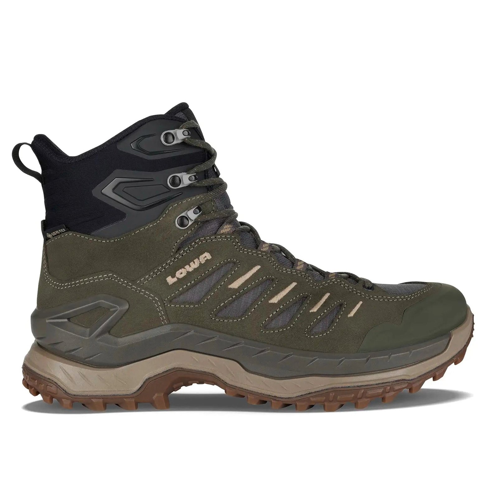 LOWA Men’s INNOVO GTX MID - OLIVE/DARK GREY - Image 1