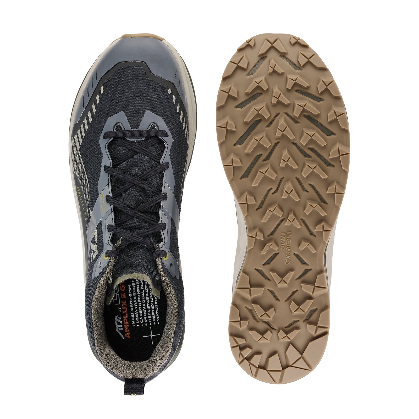 LOWA Men’s AMPLUX 2 GTX - BLACK/OLIVE - Image 5