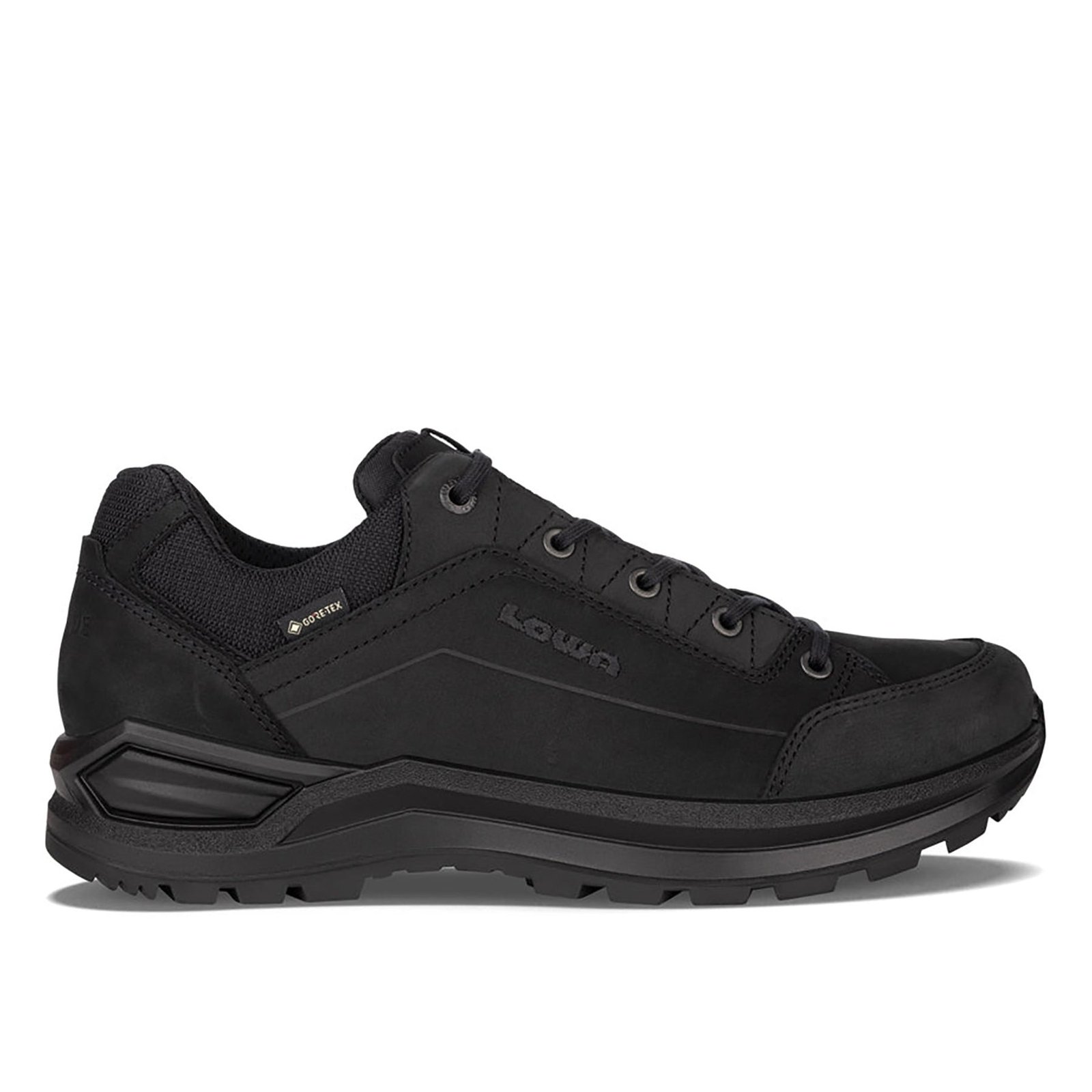 LOWA Men’s RENEGADE EVO GTX LO - BLACK/BLACK - Image 1