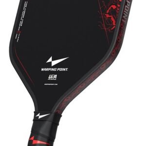 Nightblade Raw Carbon Fiber Pickleball Paddle, Foam Filled Polymer Honeycomb Core, UPA-A & USAPA Approved, Endura Friction Surface, Long Handle for Two Handed Backhand, Enhanced Impact Feel & Spin - Image 8