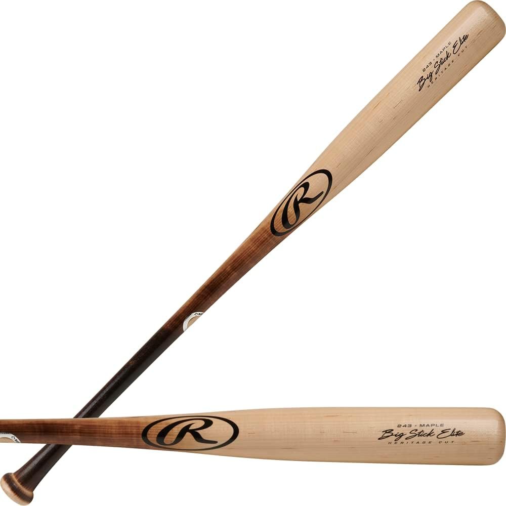 Rawlings| Big Stick Elite Wood Baseball Bat | Maple/Birch/Composite Options