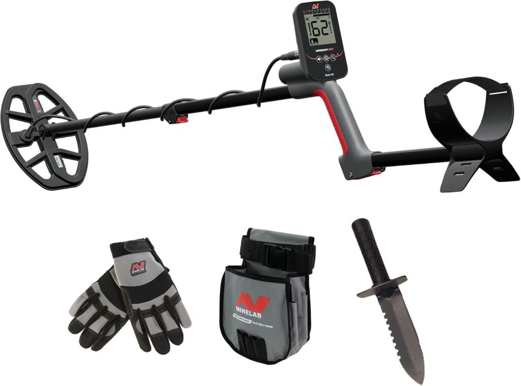 MINELAB Vanquish 340 Multi-Frequency Metal Detector, Easy Fully-Automatic Hunter with Simple Controls and Waterproof Coil