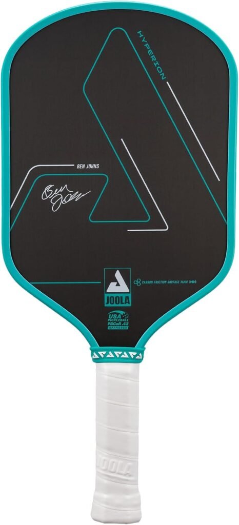 JOOLA Ben Johns Hyperion CFS Pickleball Paddle – Carbon Surface with High Grit & Spin, Elongated Handle, USAPA Approved Ben Johns Paddle