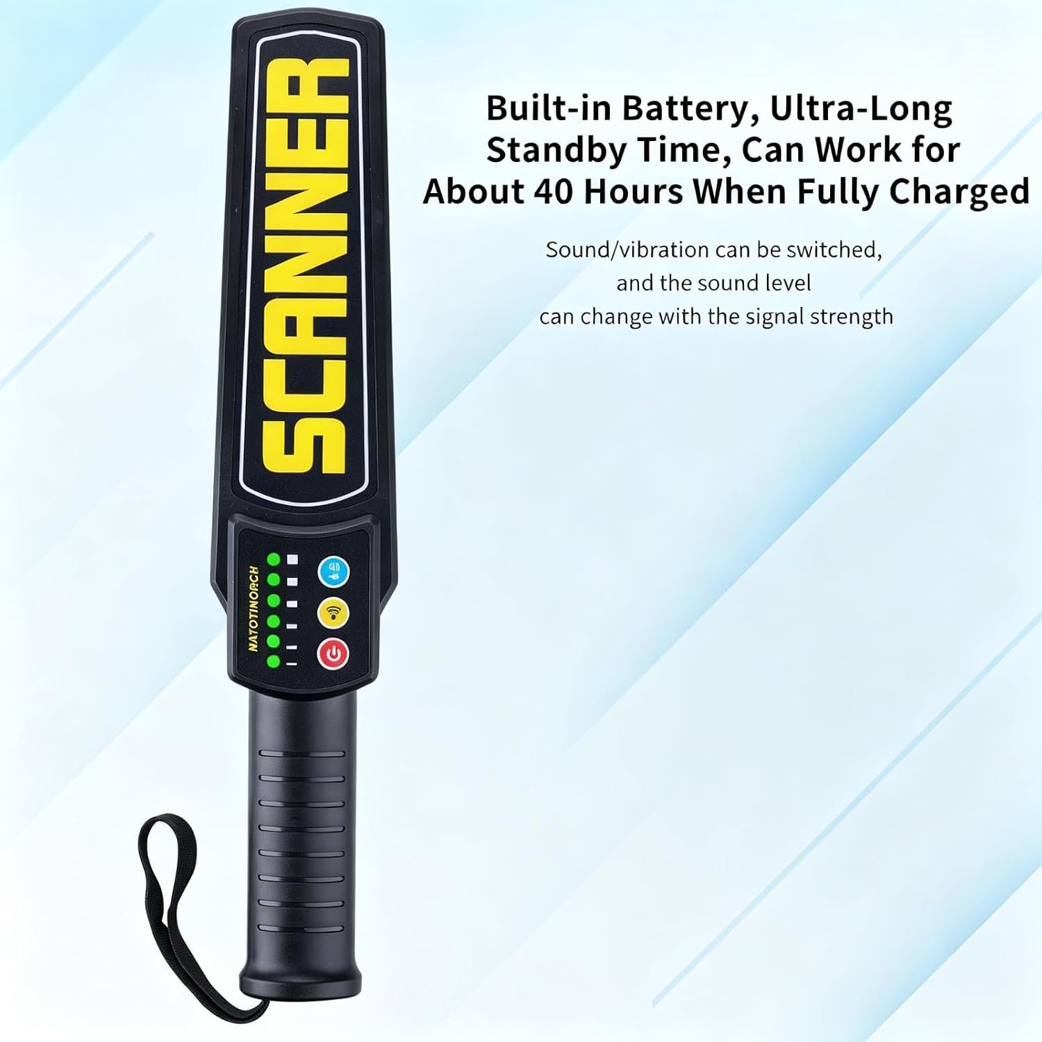 Metal Detector Wand Rechargeable,Detects All Metals for Security Inspection - Image 5