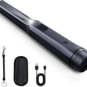 SUNPOW Metal Detector Pinpointer Rechargeable – 800mAh Battery for 15H Use – IP68 Fully Waterproof Handheld Wand – 360° Side-Scan Probe – Treasure Hunting Accessory for Adults & Kids – NXGD02 - Image 1