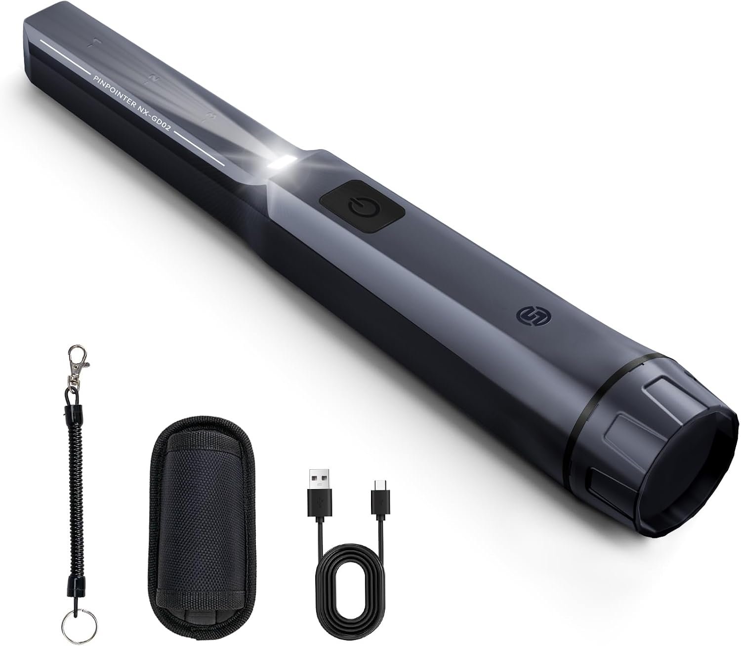 SUNPOW Metal Detector Pinpointer Rechargeable – 800mAh Battery for 15H Use – IP68 Fully Waterproof Handheld Wand – 360° Side-Scan Probe – Treasure Hunting Accessory for Adults & Kids – NXGD02 - Image 1