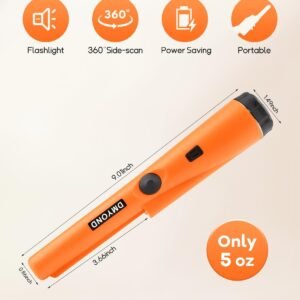 Dmyond Metal Detector Pinpointer, Professional Waterproof with 9V Battery - Image 8