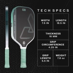 JOOLA Heat Vision Pickleball Paddles Set of 2 - Includes: 2 Pickleball Paddles, 4 Balls & Sling Bag - Lightweight USAPA Approved Carbon Fiber Paddle, Heat-Pressed Handle for Extra Stability, NFC Chip - Image 5