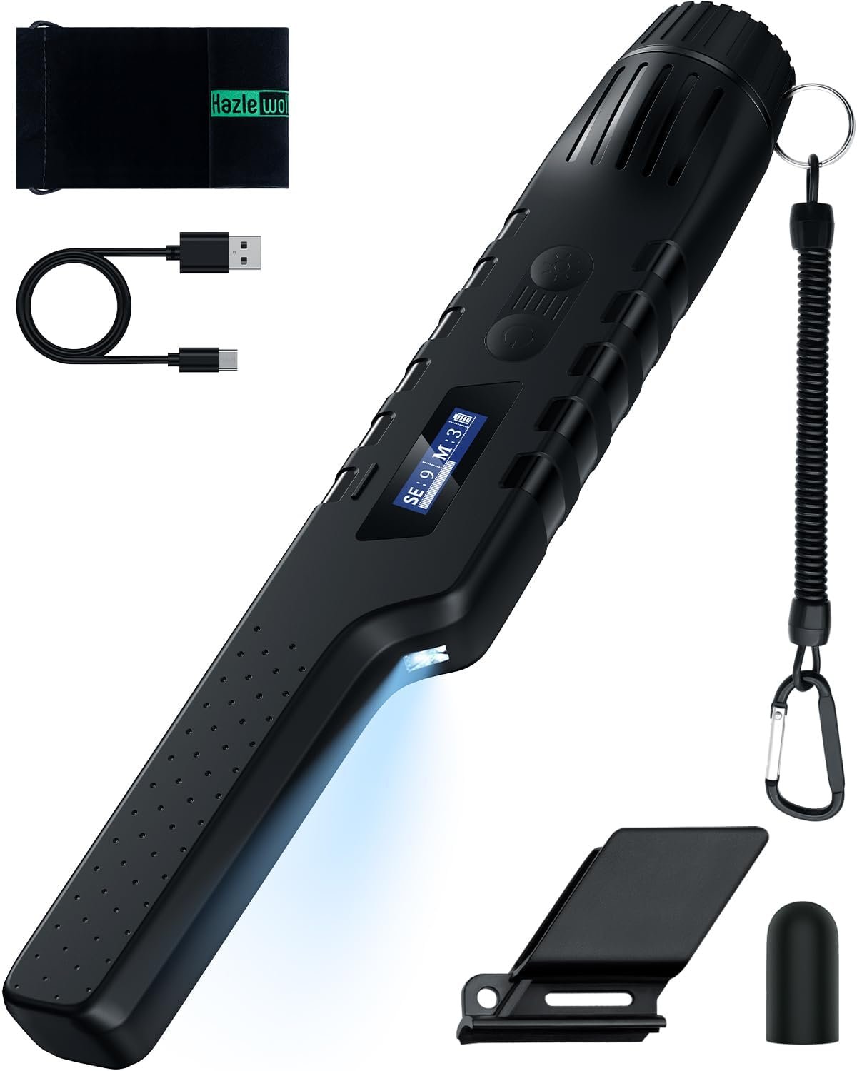 Rechargeable Metal Detector Pinpointer for Adults & Kids, Fully Waterproof Hand-held Metal Detectors Wand with One-Key Interference Elimination, Superhet-Tec Pin Pointer Metal Detector Accessories - Image 1