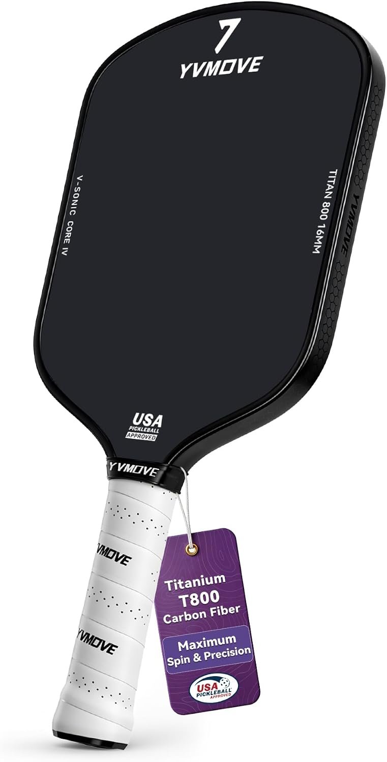 YVmove 16mm 18K T800 Carbon Fiber Pickleball Paddle, USAPA Approved - Image 10
