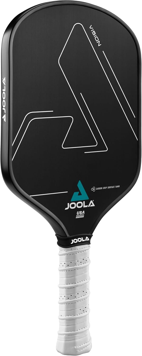 JOOLA Vision Pickleball Paddle with Textured Carbon Grip Surface Technology for Maximum Spin and Control with Added Power - Polypropylene Honeycomb Core Pickleball Racket 16mm - Image 1