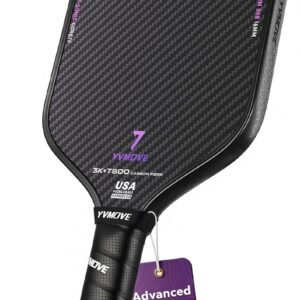 YVmove 16mm 18K T800 Carbon Fiber Pickleball Paddle, USAPA Approved - Image 1