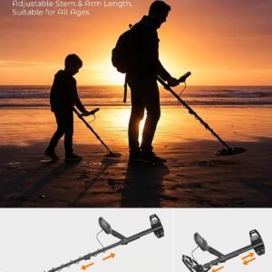 Metal Detector for Adults, Professional with High Accuracy 12" IP68 DD Coil - Image 2