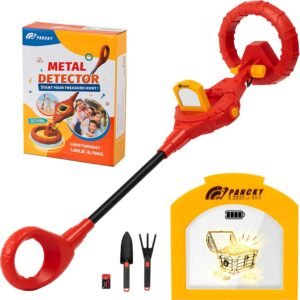 PANCKY Metal Detector for Kids, IP68 Waterproof 3-10 Year Kids Metal Detector Kit with LCD Display, Automatic Sensitivity Adjustment, 6.6" Search Coil, 1.65lb Lightweight, Gift for Boys & Girls, Black - Image 8