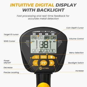Higher Accuracy Metal Detector for Adults: 2026 Latest Professional Gold Detector with Backlit LCD, Advanced DSP Chip, IP68 Waterproof 10" Large Coil, Portable & Lightweight, Gifts for Men Fathers Dad - Image 5