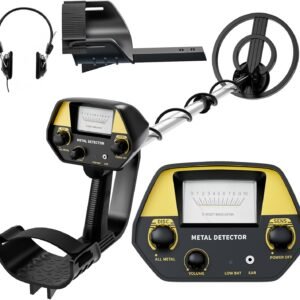 JUANGU Metal Detector for Adults & Kids - Lightweight 2.8lbs with 8" Search Coil, Adjustable Stem for Beach, Gold & Coin Hunting with Headphones - Easy to Use for Beginners, Gift for Boys & Girls - Image 1