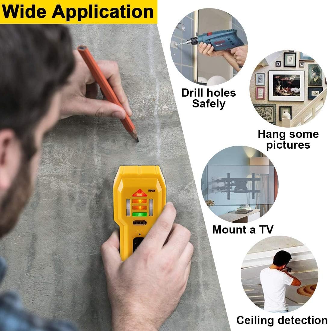 Stud Finder Wall Scanner Wood and Metal Detector Sensor for 3/4 inch Thickness Wall (ST102(Come with Battery)) - Image 6