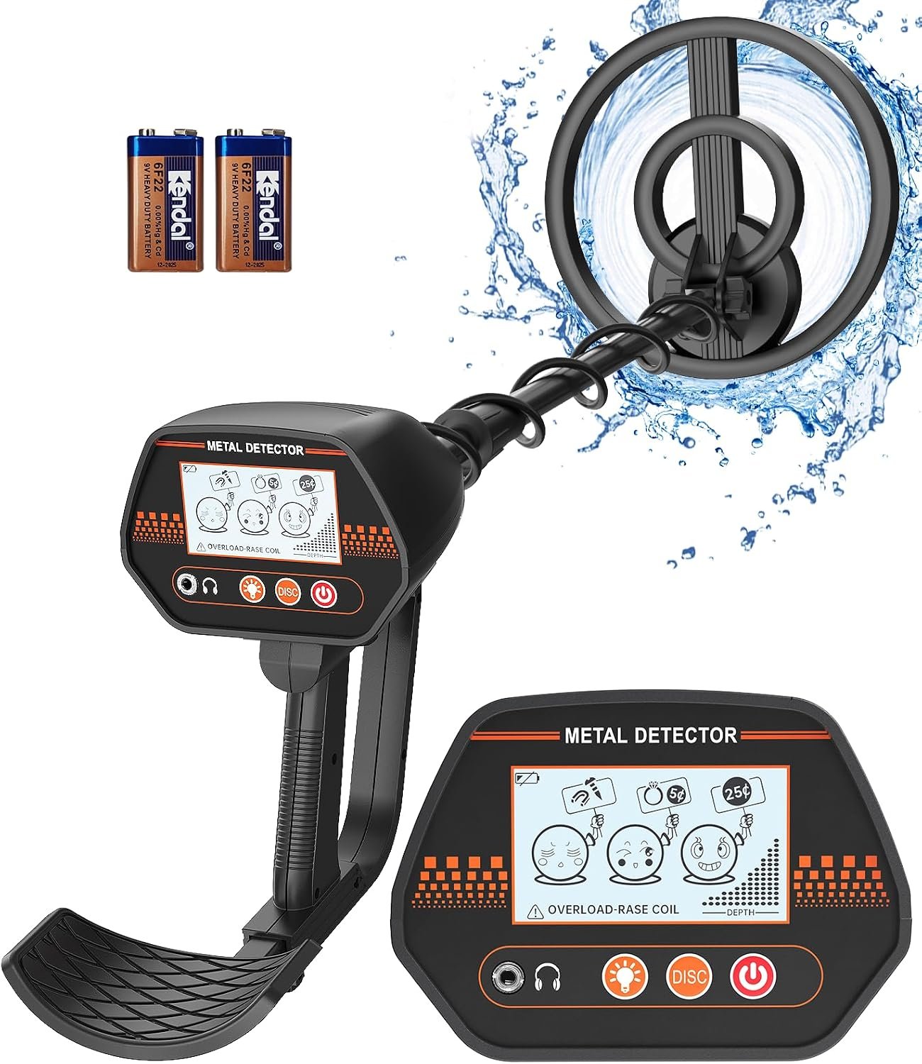 Metal Detector for Kids, Easy to use, Fun LCD Display, Lightweight & Adjustable Kids Metal Detector, 8" Waterproof Coil, Beach/Backyard Hunting, Gifts for Kids Ages 8-12 (Rechargeable Kit) - Image 10