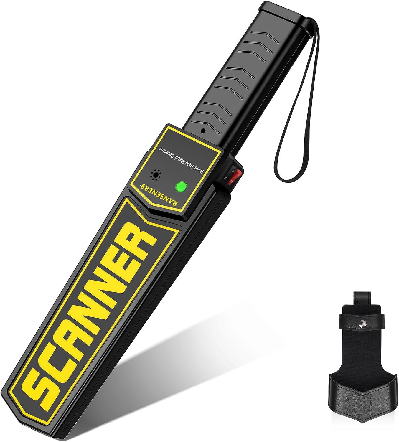 RANSENERS Handheld Metal Detector Wand,Security Wand,Portable Adjustable Sound & Vibration Alerts, Detect All Metal Products (Include Battery) - Image 8