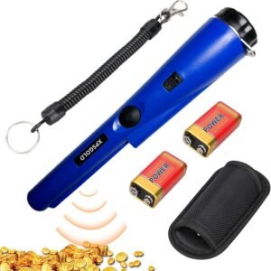 Metal Detector Pinpointing,Waterproof Pinpointer 360 Degree Search Gold&Treasure Finder with Belt Holster &LED Indicator& Buzzer Vibration, for Adults and Kids (Orange) - Image 9