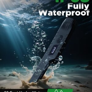 Rechargeable Metal Detector Pinpointer for Adults & Kids, Fully Waterproof Hand-held Metal Detectors Wand with One-Key Interference Elimination, Superhet-Tec Pin Pointer Metal Detector Accessories - Image 5
