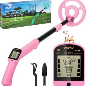 OMMO Kids Metal Detector, Adjustable 27.5"-37.8" with LCD Display (Azure) - Image 10