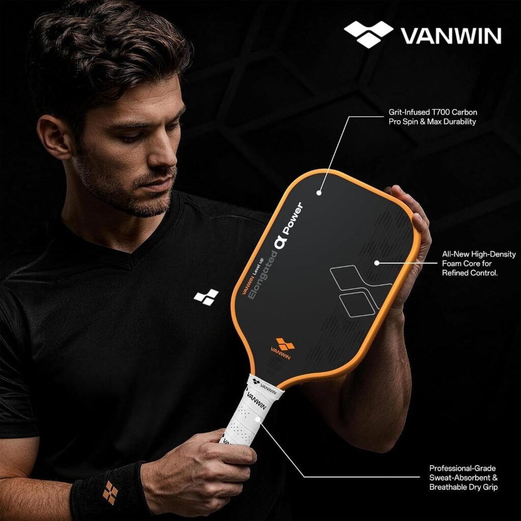 Pickleball Paddles Carbon Fiber EPP Foam Core USAPA Approved for Advanced