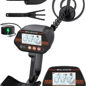 Metal Detector for Kids, Easy to use, Fun LCD Display, Lightweight & Adjustable Kids Metal Detector, 8" Waterproof Coil, Beach/Backyard Hunting, Gifts for Kids Ages 8-12 (Rechargeable Kit) - Image 1