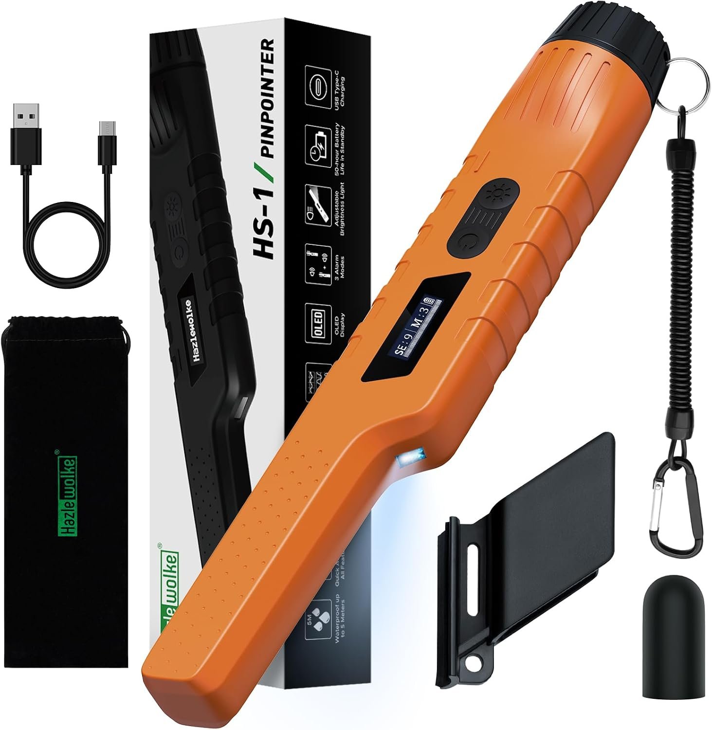 Rechargeable Metal Detector Pinpointer for Adults & Kids, Fully Waterproof Hand-held Metal Detectors Wand with One-Key Interference Elimination, Superhet-Tec Pin Pointer Metal Detector Accessories - Image 10