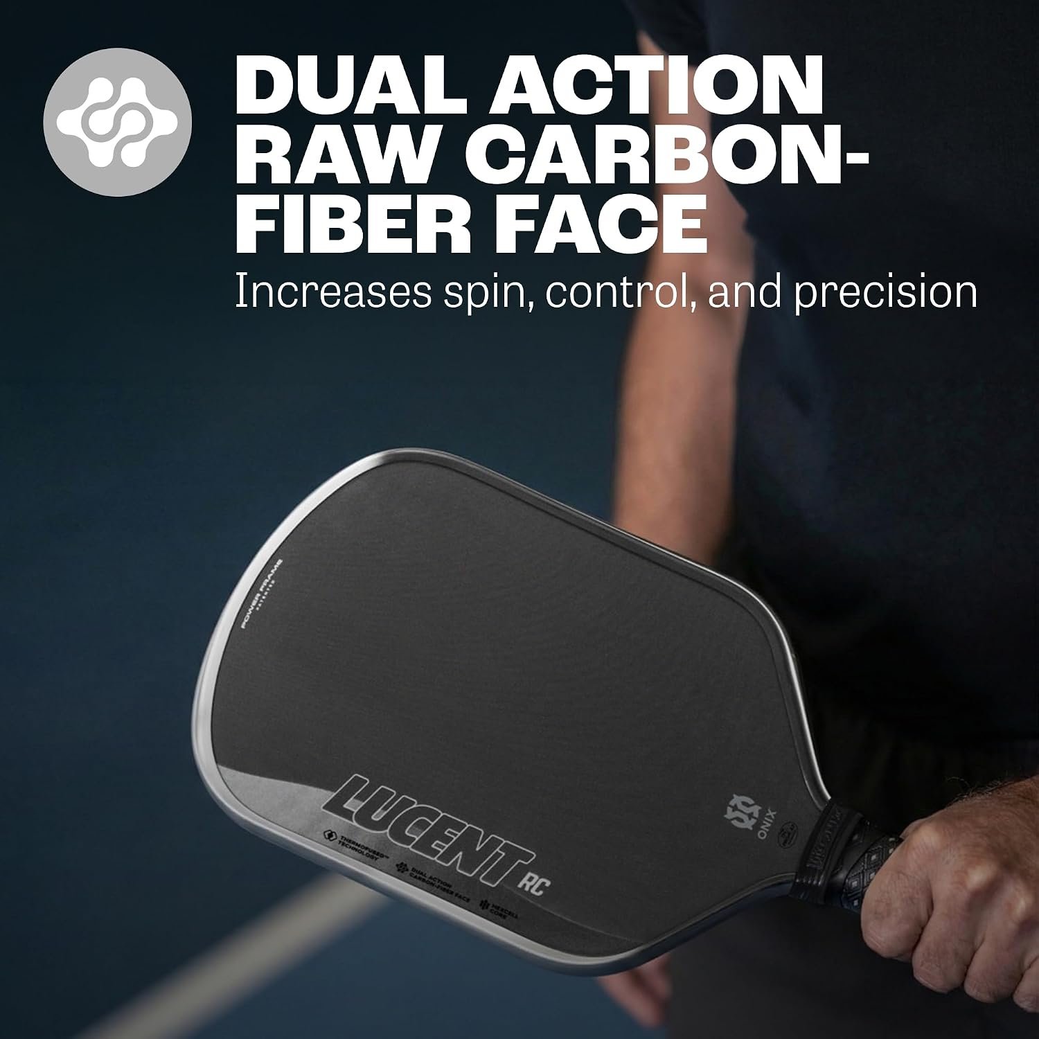Onix Lucent Pickleball Paddle, Composite and Raw Carbon Fiber Face Options - Image 2