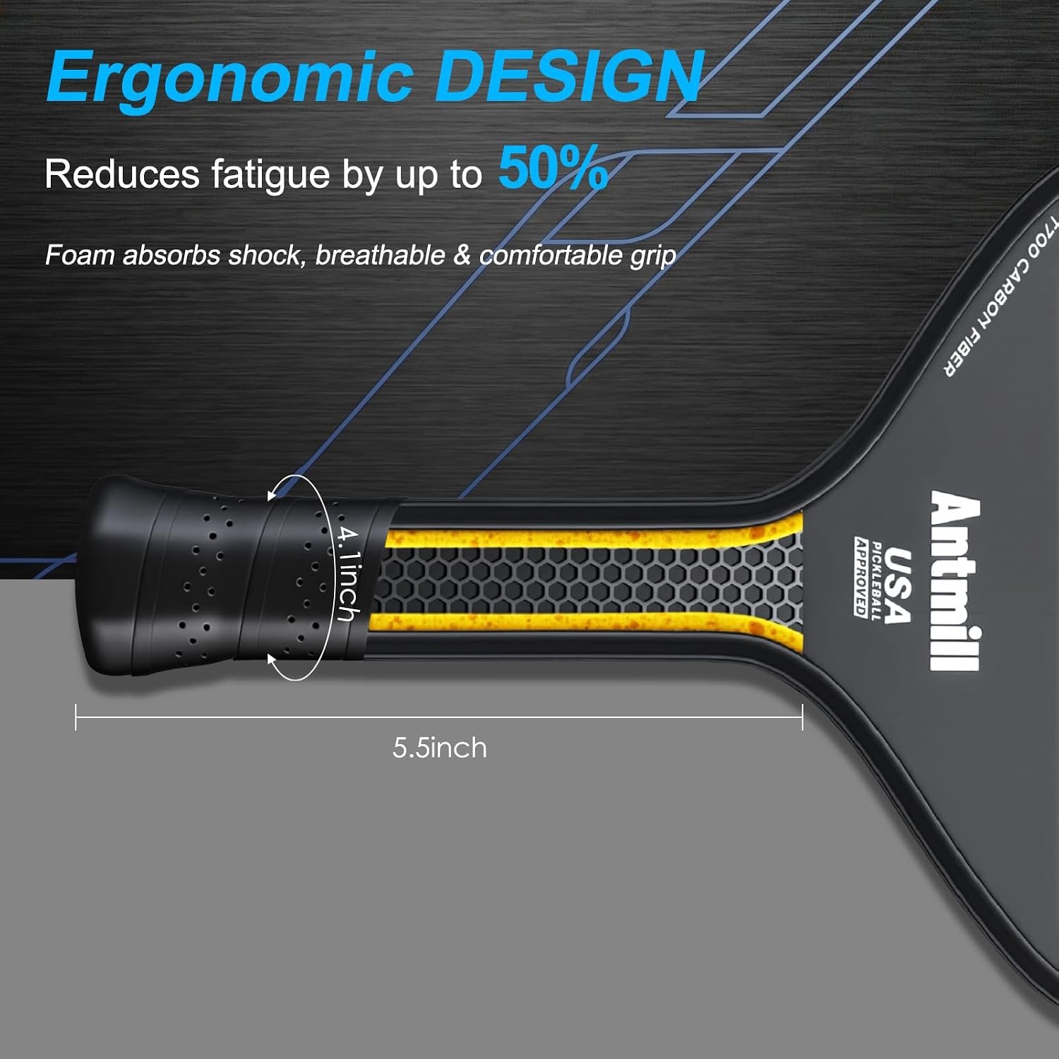 Pickleball Paddles Set of 2 – Thermoformed T700 Carbon Fiber Paddle Set, USAPA Approved - Image 5