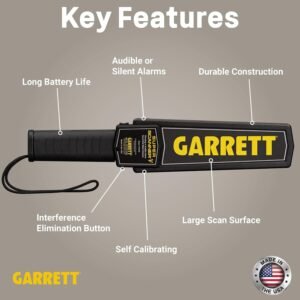 Garrett Super Scanner V Handheld Security Metal Detector Wand, USA Made - Image 5