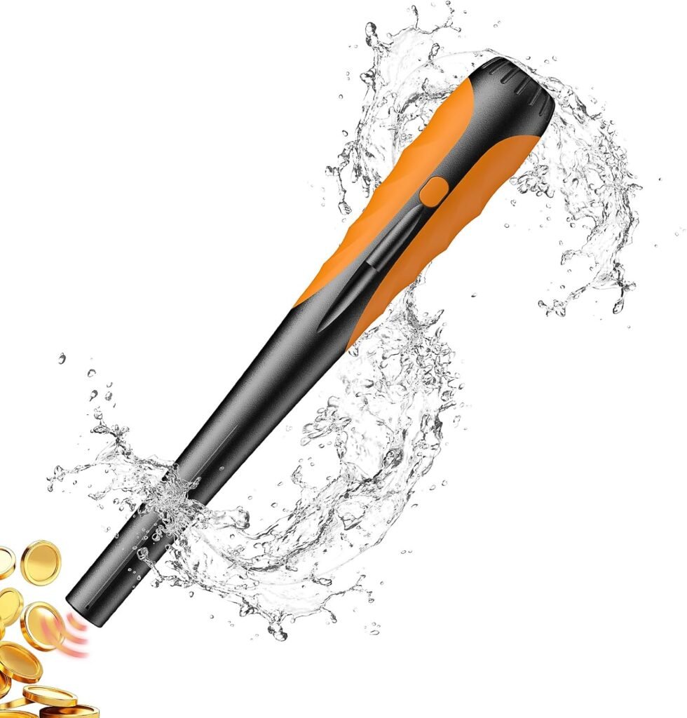 Metal Detector Pinpointer, Search Treasure Pinpointing Finder Probe with LCD Display, Professional Waterproof Handheld Pin Pointer Wand with 4 Modes for Metal Detector Adults, Kids