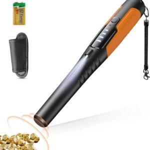 Metal Detector Pinpointer, Search Treasure Pinpointing Finder Probe with LCD Display, Professional Waterproof Handheld Pin Pointer Wand with 4 Modes for Metal Detector Adults, Kids - Image 1