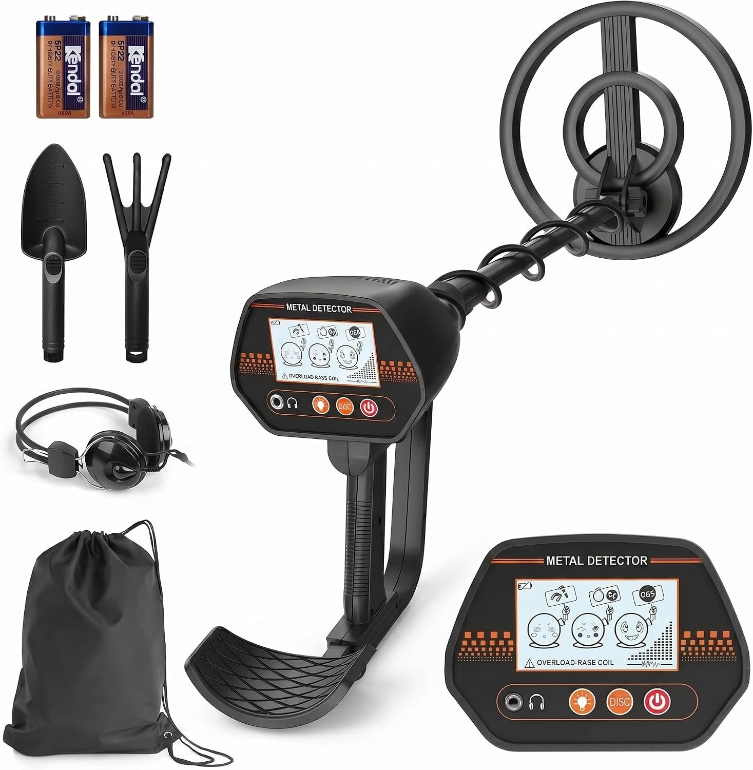 Metal Detector for Kids, Easy to use, Fun LCD Display, Lightweight & Adjustable Kids Metal Detector, 8" Waterproof Coil, Beach/Backyard Hunting, Gifts for Kids Ages 8-12 (Rechargeable Kit) - Image 9