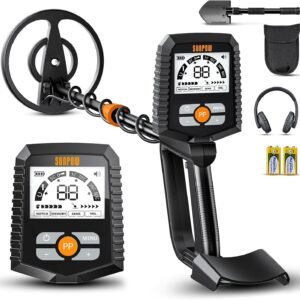 SUNPOW Metal Detector for Adults & Kids – Easy to Use & Assemble, Lightweight & Fun for Family Activities – Waterproof 8" Coil, 4 Modes, Bigger LCD – Great Value Metal Detector Kit, MD13 - Image 1
