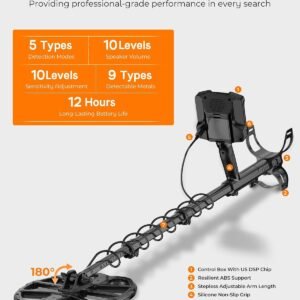 Metal Detector for Adults, Professional with High Accuracy 12" IP68 DD Coil - Image 3