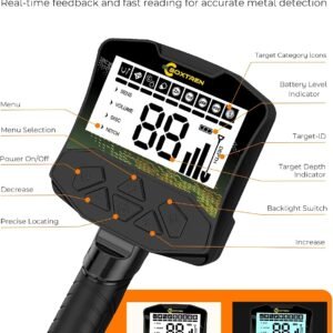 Metal Detector for Adults, Professional with High Accuracy 12" IP68 DD Coil - Image 4
