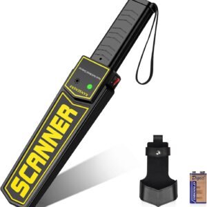 RANSENERS Handheld Metal Detector Wand,Security Wand,Portable Adjustable Sound & Vibration Alerts, Detect All Metal Products (Include Battery) - Image 1