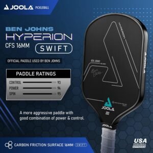 JOOLA Professional Pickleball Paddles – Raw Carbon Fiber Surface – Built for Spin, Speed & Control – Hyperion, Solaire, Perseus & Scorpeus – Swift & Standard Models – USAP Approved – Tournament-Level - Image 2