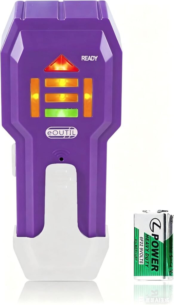 Stud Finder Wall Scanner Wood and Metal Detector Sensor for 3/4 inch Thickness Wall (ST102(Come with Battery))