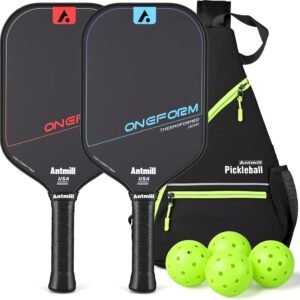 Pickleball Paddles Set of 2 – Thermoformed T700 Carbon Fiber Paddle Set, USAPA Approved - Image 1