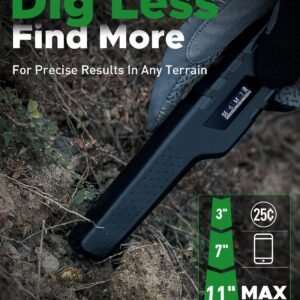 Rechargeable Metal Detector Pinpointer for Adults & Kids, Fully Waterproof Hand-held Metal Detectors Wand with One-Key Interference Elimination, Superhet-Tec Pin Pointer Metal Detector Accessories - Image 2