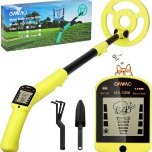 OMMO Kids Metal Detector, Adjustable 27.5"-37.8" with LCD Display (Azure) - Image 12