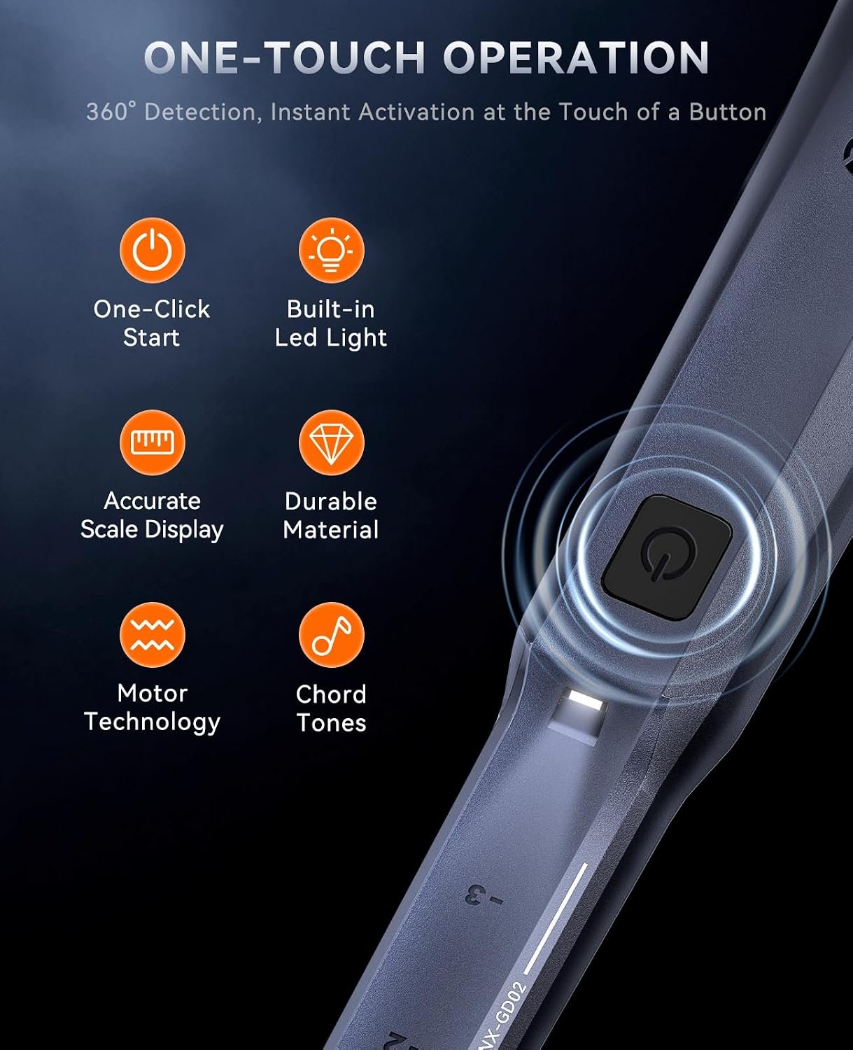 SUNPOW Metal Detector Pinpointer Rechargeable – 800mAh Battery for 15H Use – IP68 Fully Waterproof Handheld Wand – 360° Side-Scan Probe – Treasure Hunting Accessory for Adults & Kids – NXGD02 - Image 5