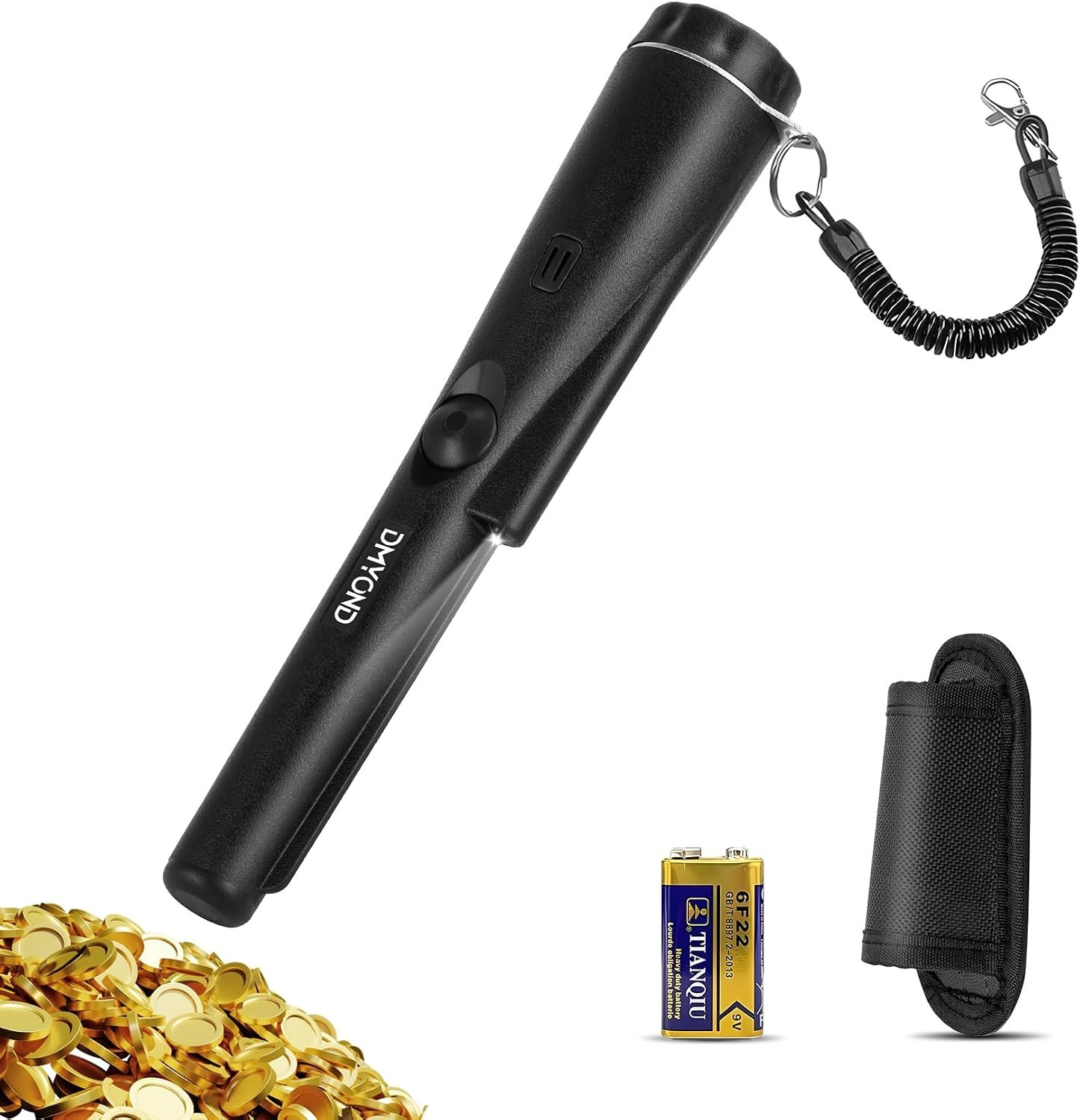 Dmyond Metal Detector Pinpointer, Professional Waterproof with 9V Battery - Image 10